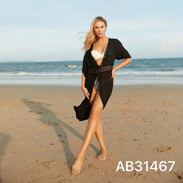 Women's Long Summer Cover-up-2 Cols-Free Size-12pcs OR 6pcs OR 4pcs-PACK