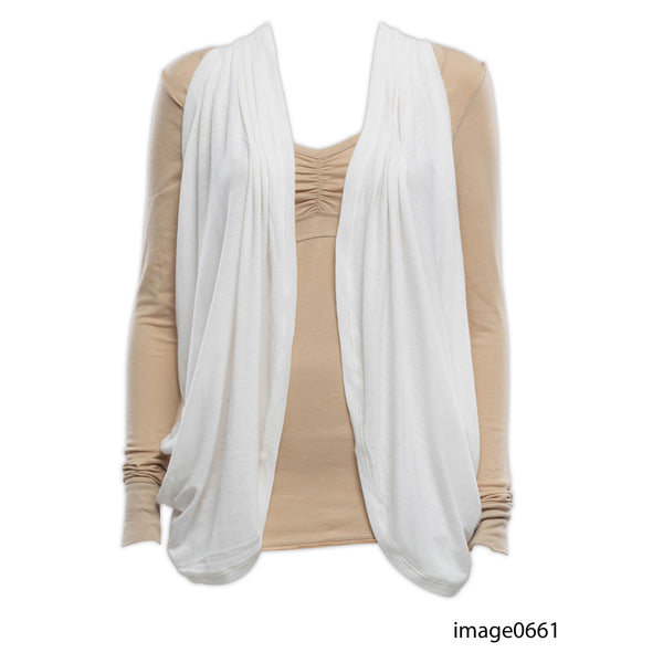 Women's Sleeveless Cardigan - 3 Colors/3 Sizes-9pcs/pack