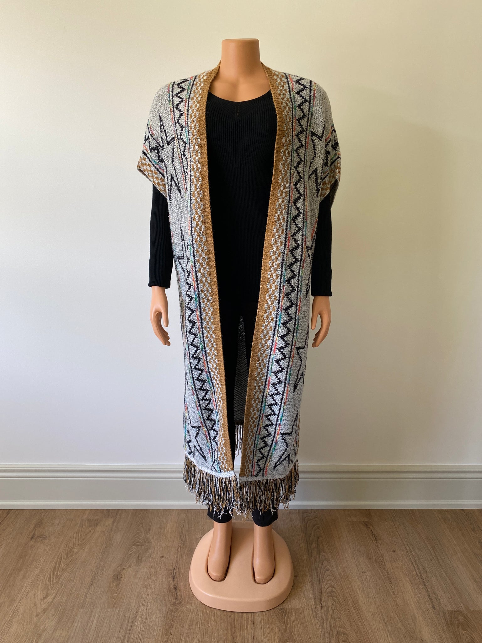 Women's Long Cover-up w/Tassels-2 Cols-2 Sizes-8pcs OR 4pcs PACK