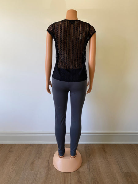 Women's Black Net Top-One Col-3 Sizes-6pcs/pack