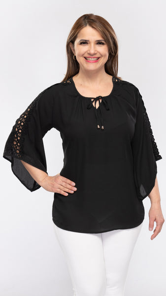 Women's Top With Lace Sleeves - 12pcs/pack ($12.90 each)