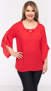 Women's Top With Lace Sleeves - 12pcs/pack ($12.90 each)
