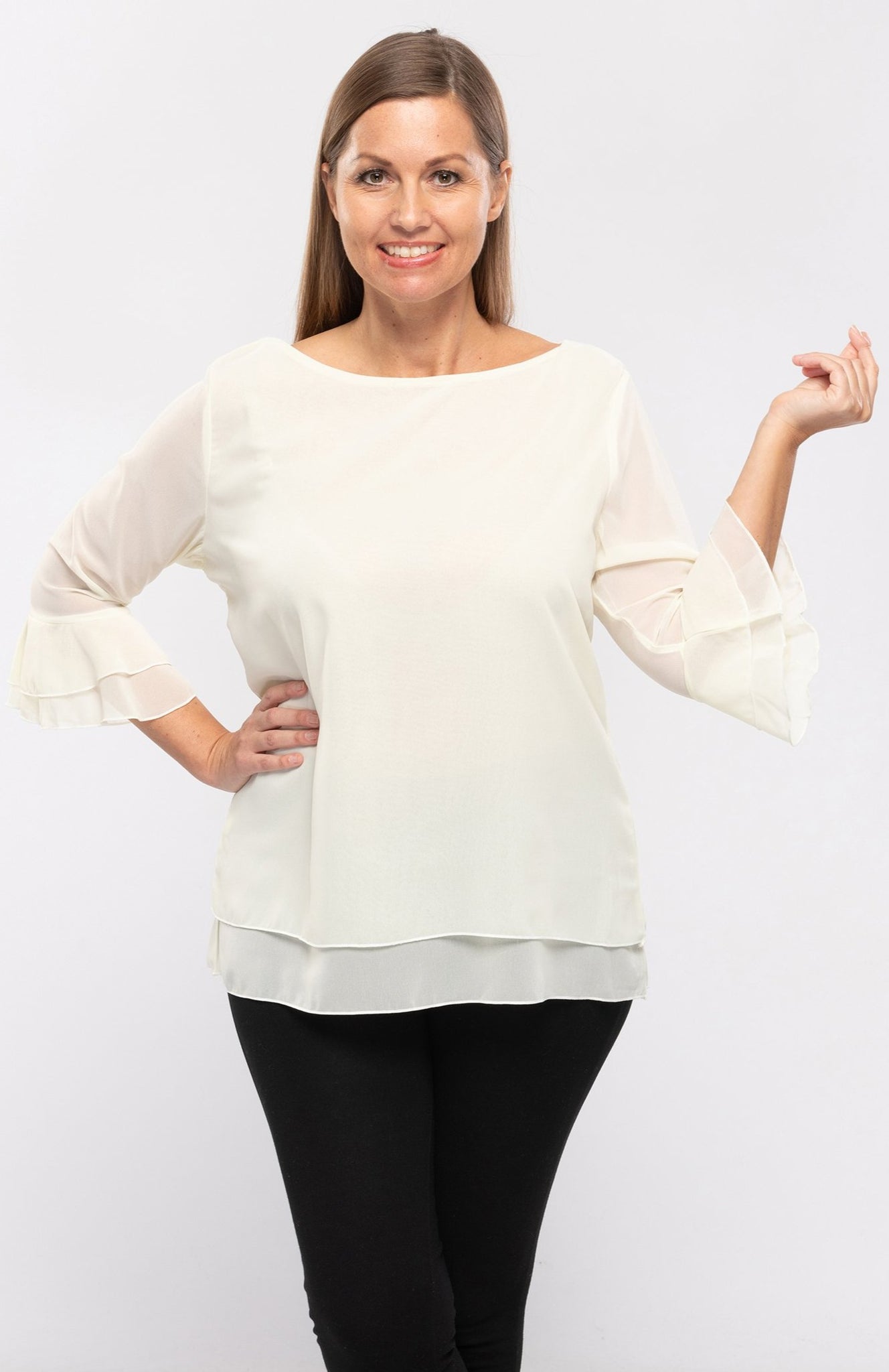 Women's Soft Layered Top-2 Colors/3 Sizes-12pcs/pack ($9.90/pc) OR 6pcs/pack ($11.90/pc) - SALE! - CHOOSE PACK SIZE TO SEE LOWER PRICES