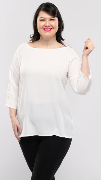 Women's Cut Out Sleeve Top-2 Colors/3 Sizes-12pcs/pack OR 6pcs/pack