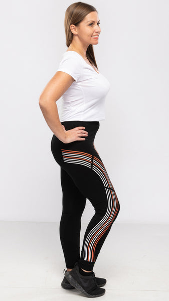 Women's Neon Stripe Tights-5 Colors/Free Size-12pcs/pack ($5.90/pc) OR 6pcs/pack ($6.90/pc)