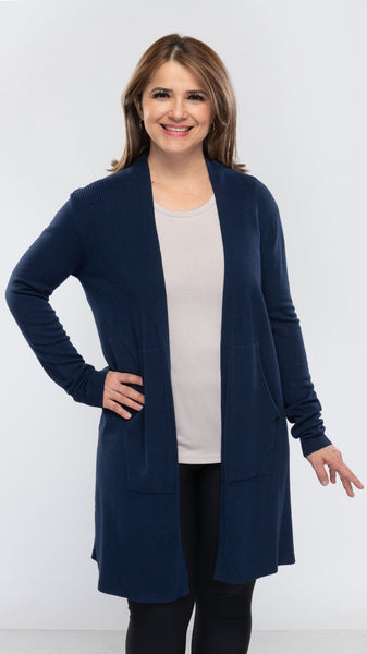 Women's Cardigan w/Pockets-3 Colors/Free Size