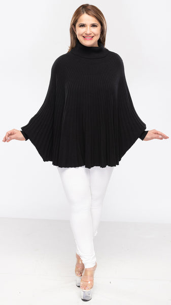Women's Unique Bell Poncho Top With Cuff Sleeves - 12pcs/pack ($16.90 each)
