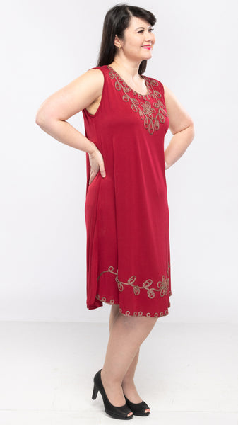 Women's Sleeveless Summer Dress With Embroidery - 12pcs/pack ($13.50 each)