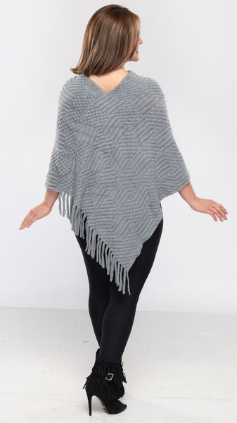 Women's Poncho Dot Self Design-2 Colors/Free Size-6pcs/pack ($7.10/pc)