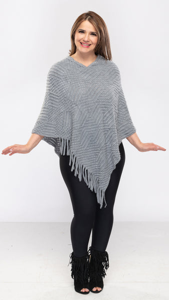 Women's Poncho Dot Self Design-2 Colors/Free Size-6pcs/pack ($7.10/pc)