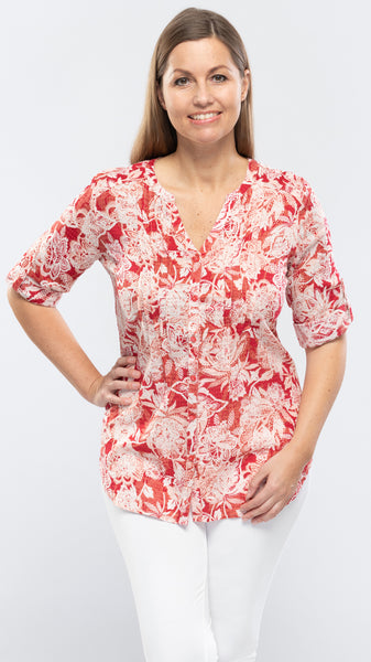 Women's Printed Top - 1 Color/4 Sizes-6pcs/pack ($6.00/pc)
