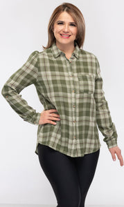 Women's Plaid L/S Shirts-2 Colors/3 Sizes-10pcs/pack ($6.95/pc)