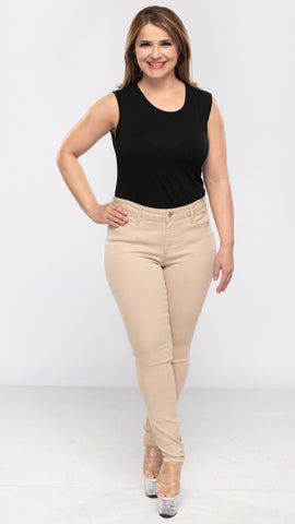 Women's Beige Skinny Jeans-1 Color/10 Sizes-10pcs/pack ($6.95/pc)