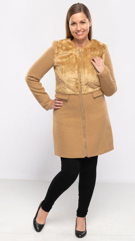 Women's Trendy Camel Coat-1 Color/3 Sizes-8pcs/pack OR  4pcs/pack