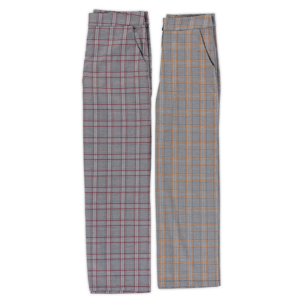 Women's Plaid Trousers - 2 Colors/3 Sizes - 4pcs/pack ($13.30/pc)