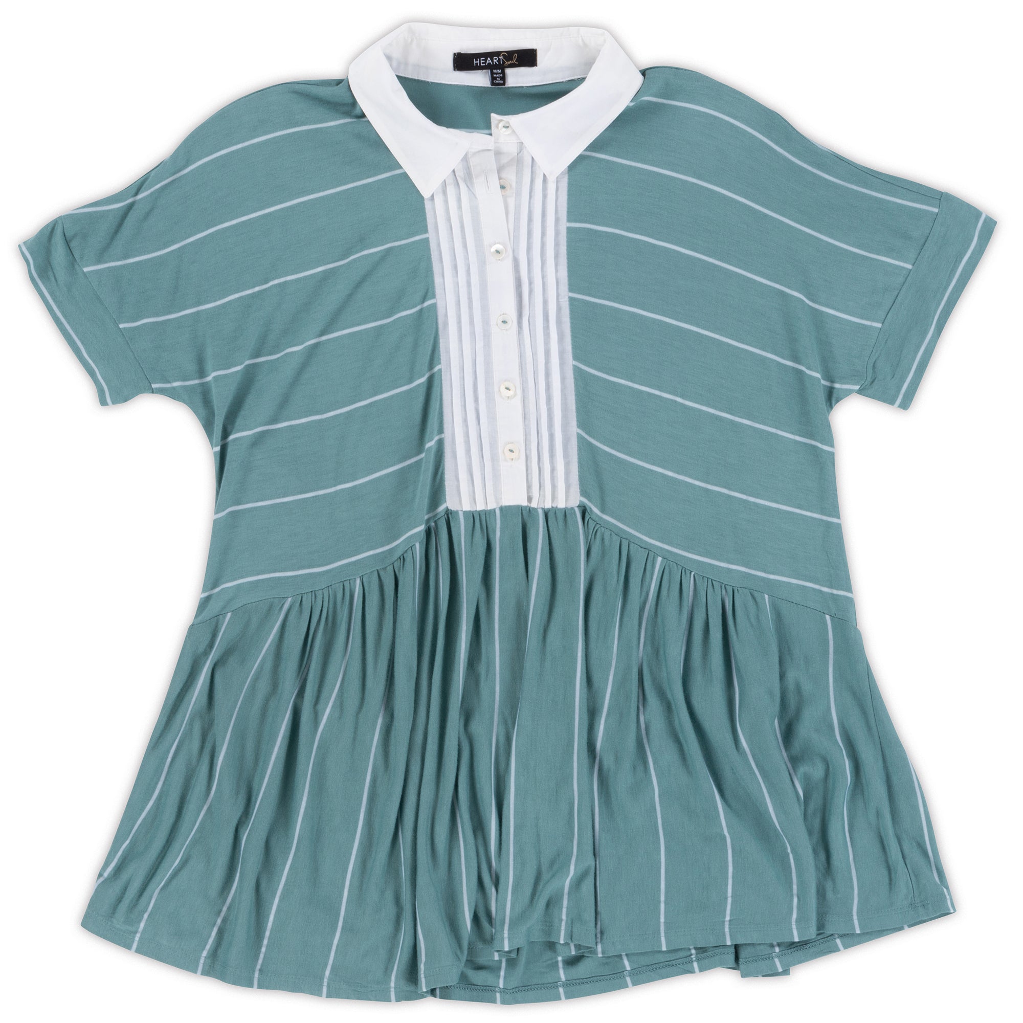 Women's Short Sleeves Top w/Stripes - 1 Color/4 Sizes - 8pcs/pack ($5.55/pc)