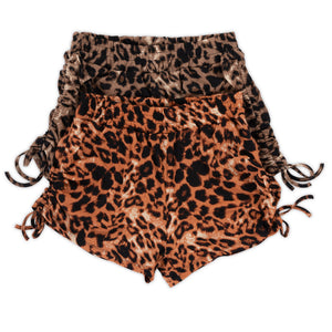 Women's Animal Print Shorts - 2 Colors/3 PLUS Sizes - 12pcs/pack ($7.95/pc) OR 6pcs/pack ($8.95/pc)