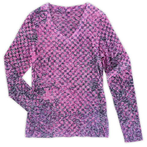 Women's L/S T-Shirt Style Printed Top-4 Colors/4 Sizes-12pcs/pack-MIX pack of Colors & Sizes