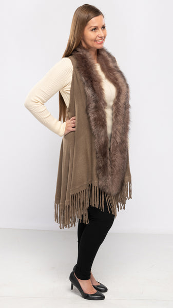 Women's Faux Fur Cover-up- 3 Colors/2 Sizes-12pcs/pack ($18.90/pc) OR 6pcs/pack ($19.90/pc)