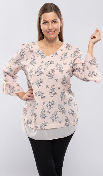 Women's Printed Top w/Layer-3 Colors/3 Sizes-12pcs/pack ($11.90/pc)