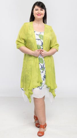 Women's Hi-Lo Printed Summer Dress With Coverup - 12pcs/pack ($17.90 each)