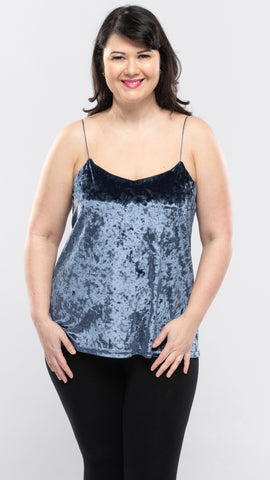 Women's Crush Velvet Cami Top-3 Colors/3 Sizes-12pcs/pack