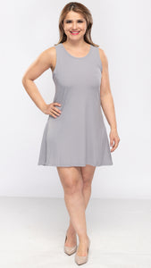 Women's Ribbed Flare Tank Top/Dress-3 Colors/3 Sizes-9pcs/pack