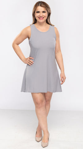 Women's Ribbed Flare Tank Top/Dress- 3 Colors/3 Sizes - 9pcs/pack ($10.90/pc)