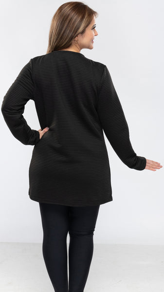 Women's Heavy Knit Rib Textured Cover-up-2 Colors/3 Sizes-12pcs/pack ($17.50/pc)OR 6pcs/pack ($19.50/pc)